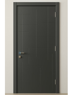 NovaLux Prestige – Porte Intérieure en MDF et Bois Massif avec Revêtement PVC