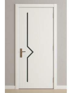 Prestige Line – Porte Intérieure en MDF et Bois Massif avec Revêtemen