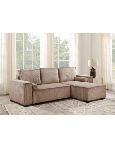 Canapé d\'angle convertible et réversible modèle TANYA