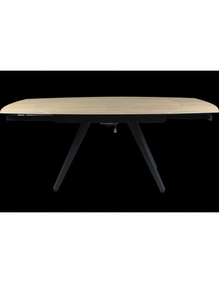 Table à manger extensible FLAVIEN – Élégance Céramique et Verre Trempé