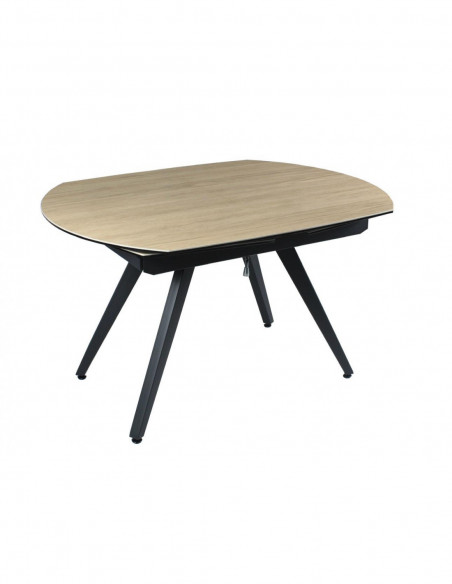 Table à manger extensible FLAVIEN – Élégance Céramique et Verre Trempé