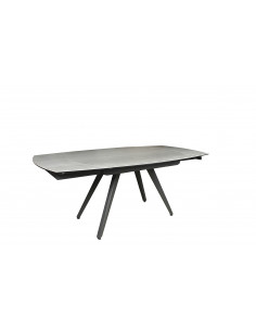 Table à manger extensible FLAVIEN – Élégance Céramique et Verre Trempé