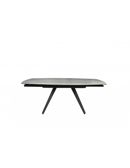 Table à manger extensible FLAVIEN – Élégance Céramique et Verre Trempé