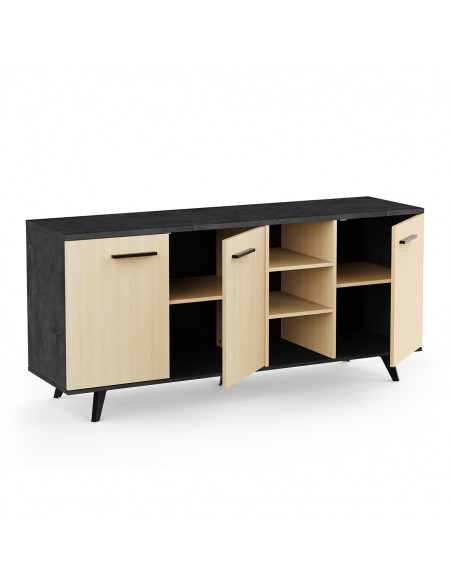 Buffet en bois modèle Kent – Élégance et fonctionnalité intemporelles