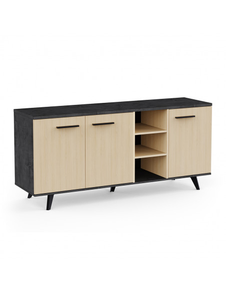 Buffet en bois modèle Kent – Élégance et fonctionnalité intemporelles