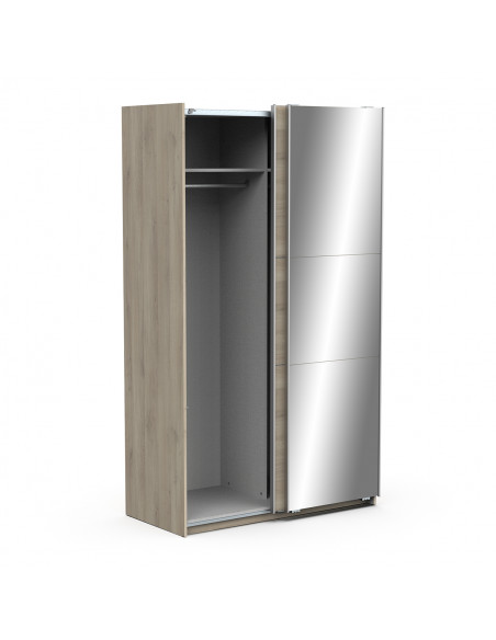 Armoire GHOST – 2 Portes Coulissantes avec Miroir – Chêne Kronberg – Style Moderne & Fonctionnel