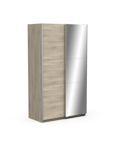 Armoire GHOST – 2 Portes Coulissantes avec Miroir – Chêne Kronberg – Style Moderne & Fonctionnel