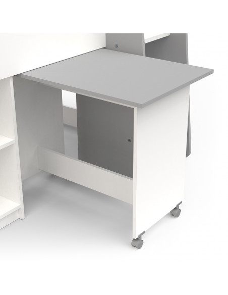 Lit combiné avec bureau HAMPTON – Gain de place et style garanti