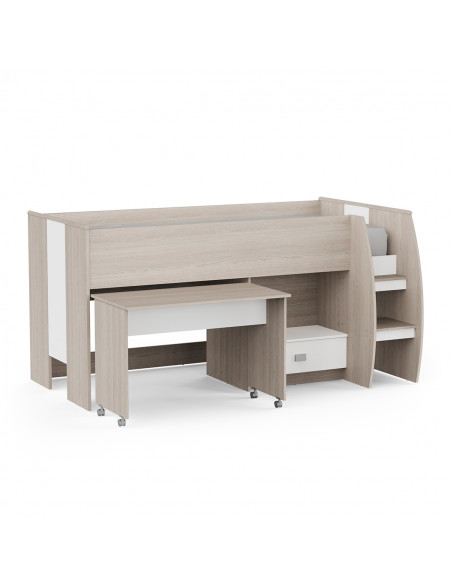 Lit combiné avec bureau et tiroir NANO – 90x200 cm