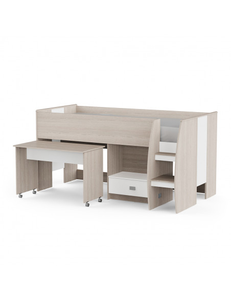 Lit combiné avec bureau et tiroir NANO – 90x200 cm