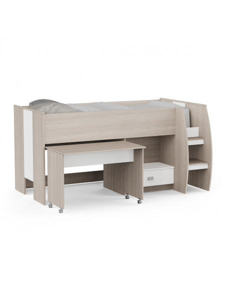 Lit combiné avec bureau et tiroir NANO – 90x200 cm