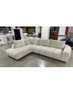 Canapé d’angle Merveille en tissu texturé – Élégance et confort au quotidien
