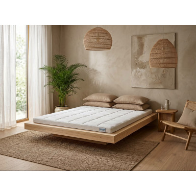 Surmatelas NOVE – Double mousse haute densité 6 cm pour un soutien optimal