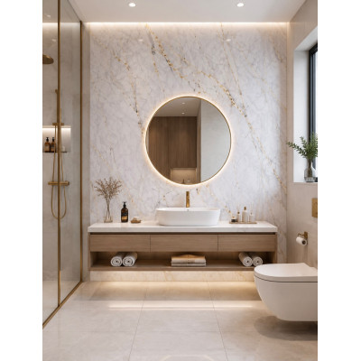 Panneau PVC Marbre Calacatta Doré