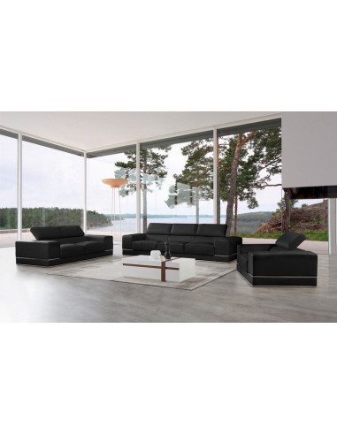 1 Ensemble Canape En Cuir Clarisse