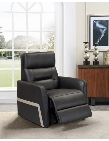 2 Fauteuil relax electrique- noir - homecome