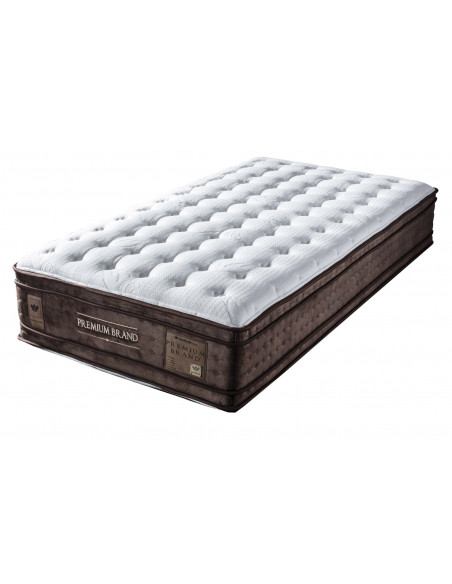 Matelas ressorts ensachés 5 zones et mousse mémoire de forme 38 cm